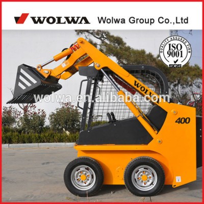 China 1.5ton KUBOTA engine skid steer loader mini loader skid steer attachments available