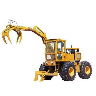 China made wheeled sugarcane and wood loader DLS760-9A 7.6ton  tractor loader attachment with push rod